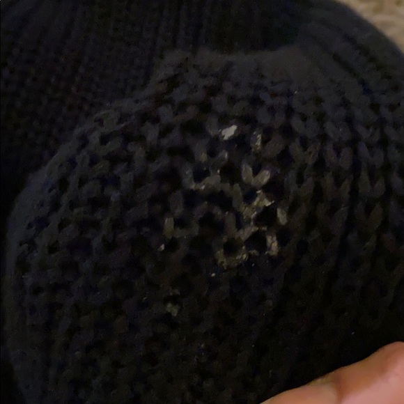 Nordstrom Black Lace Up Back Sweater - Picture 5 of 7